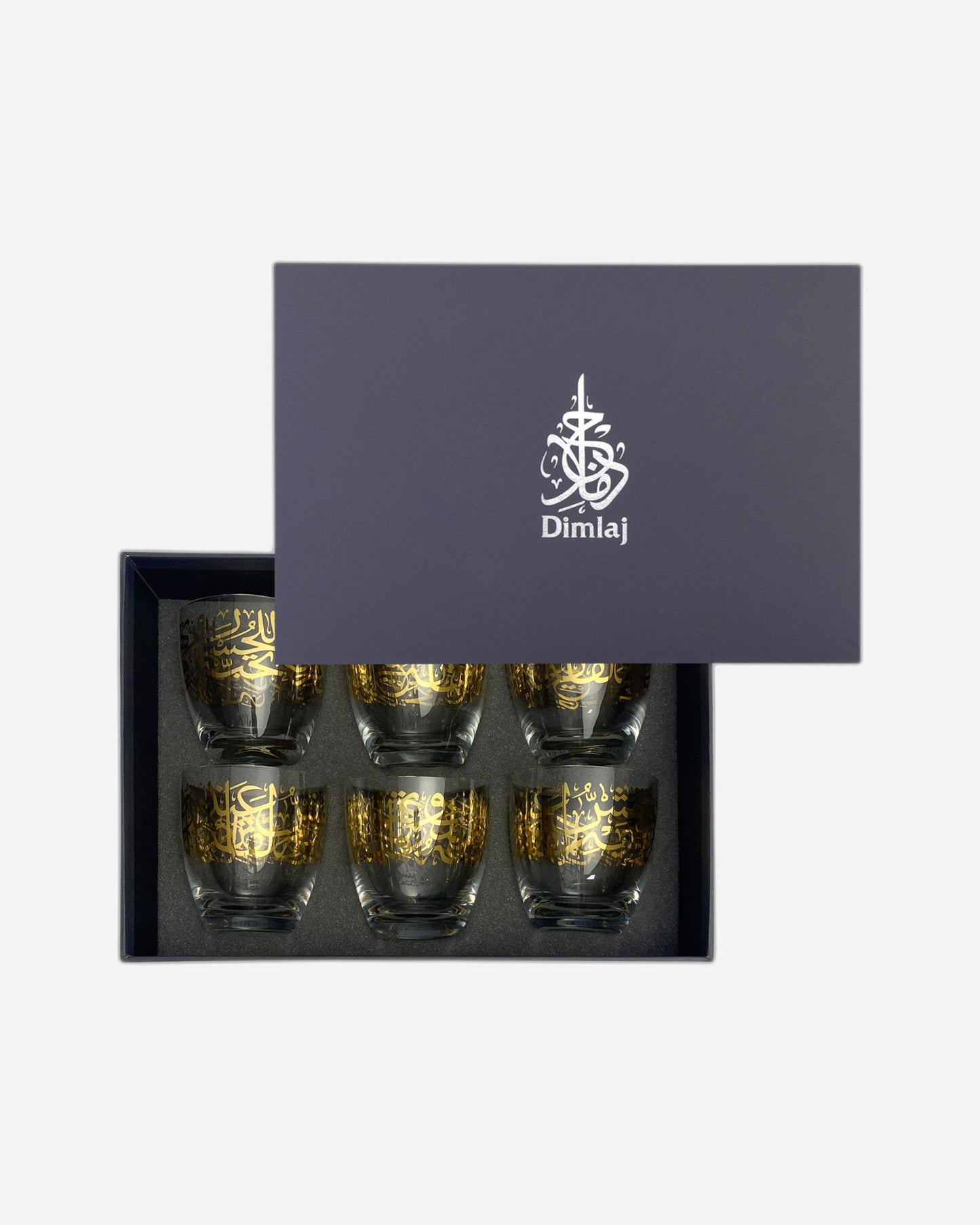 Dimlaj Kareem Short Tumblers 6Pc Gold