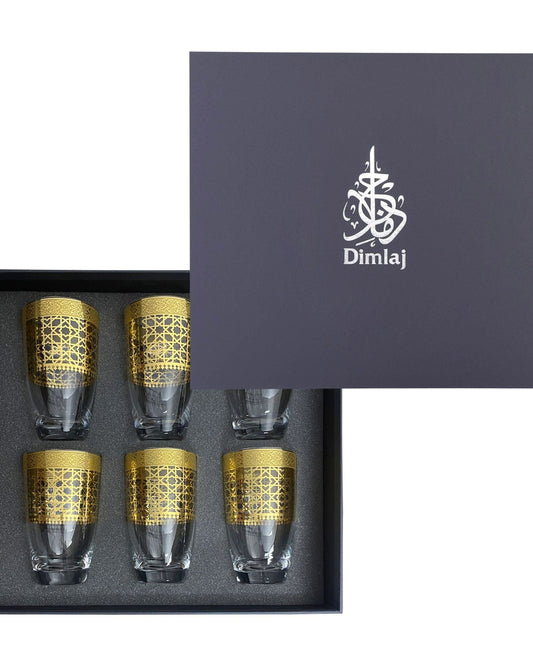 Dimlaj Cordoba Tumblers 6Pc Gold