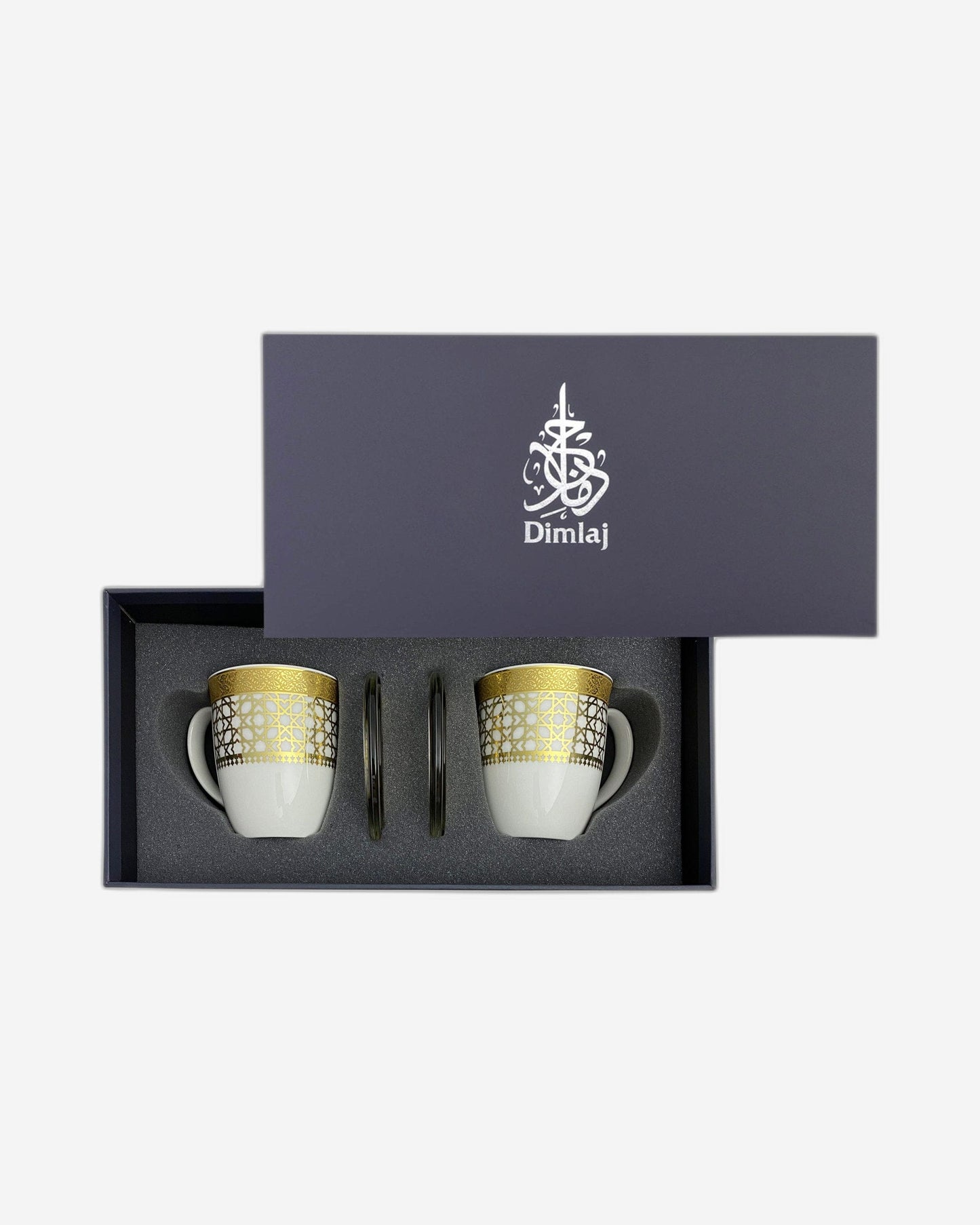 Dimlaj Cordoba Mugs & Covers 4Pc Gold