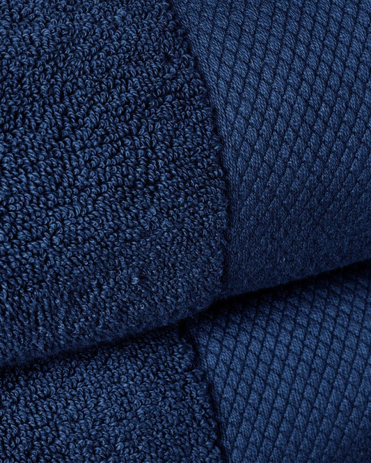 Christy "Luxe" Bath Towels Collection in Navy Blue