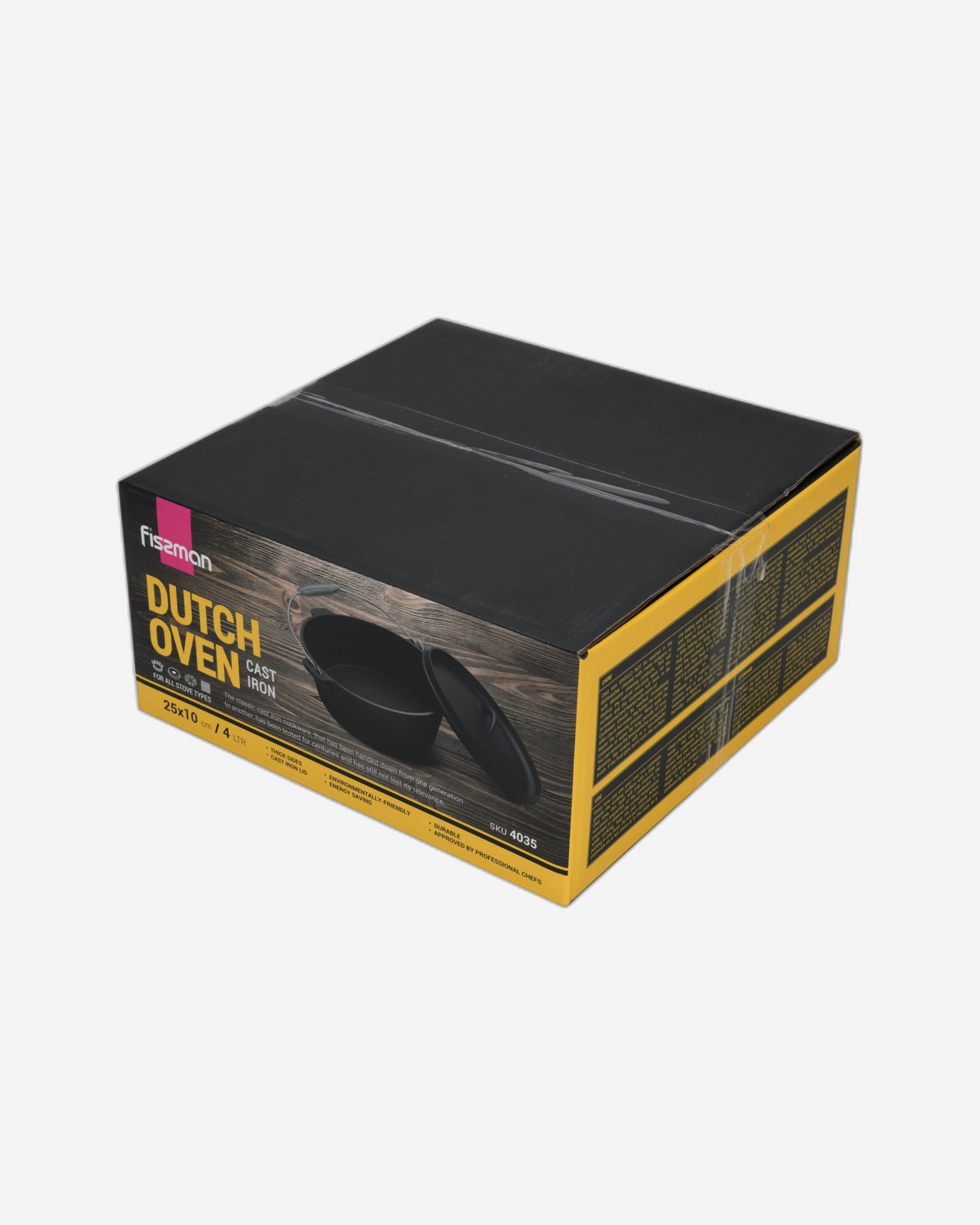 Fissman Dutch Oven 4 Liters With Cast Iron Lid