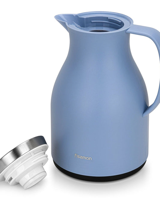 Fissman Vacuum Insulated Flask 1000 Ml Violet With Pink Glass Liner