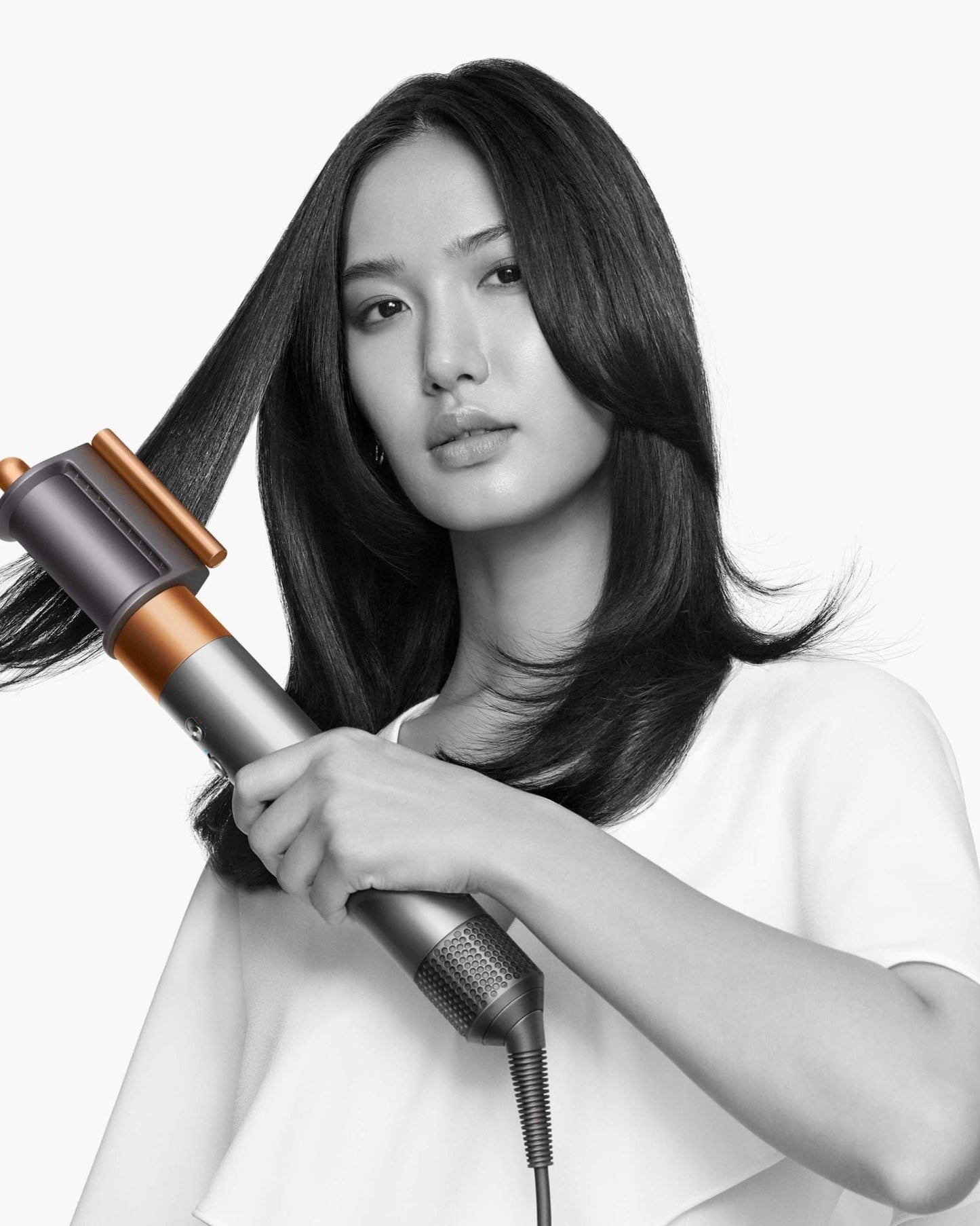 Dyson Airwrap Bright Nickel and Rich Copper Multi-Styler Complete Long