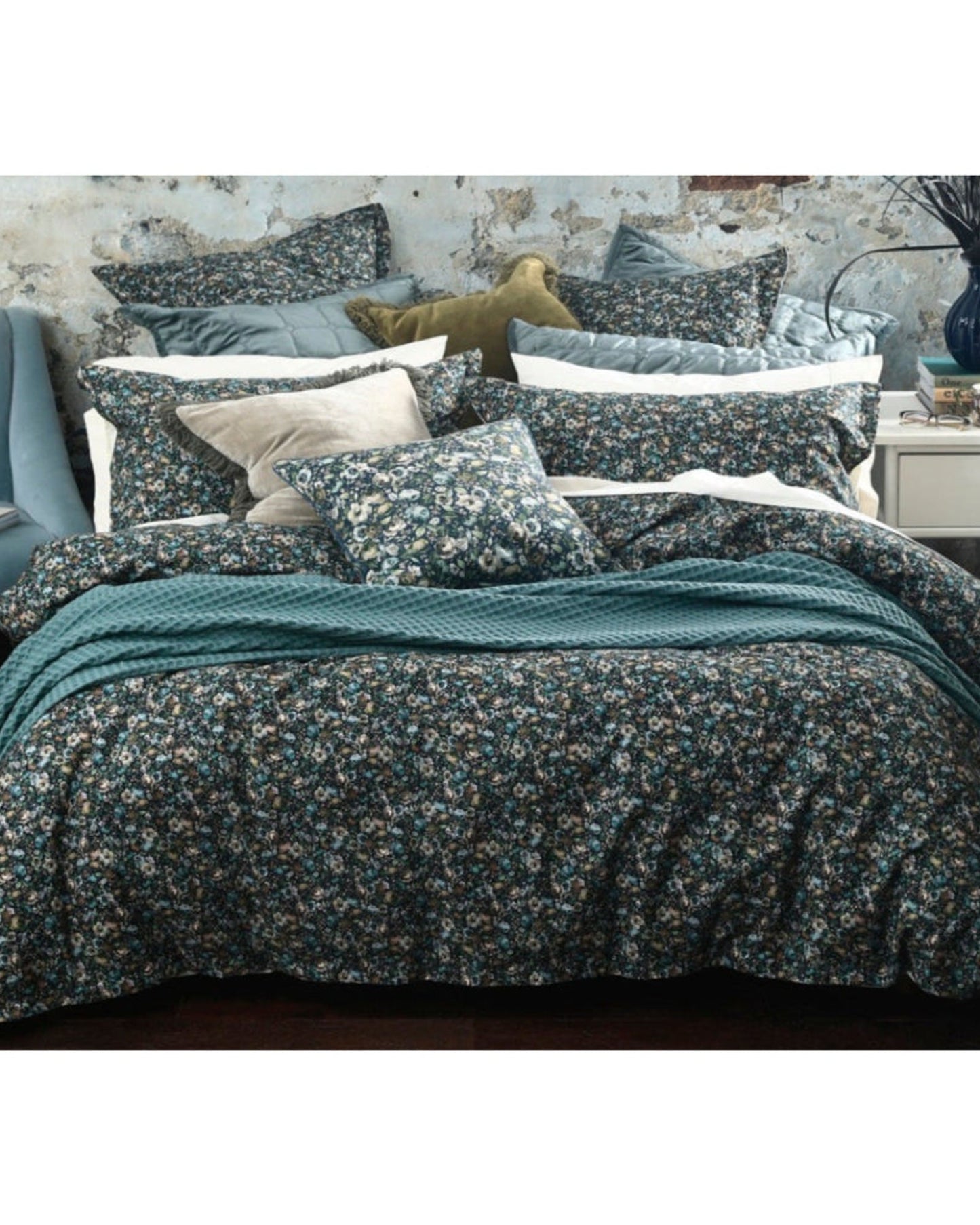 MM Linen "Aster" Super King Duvet Set