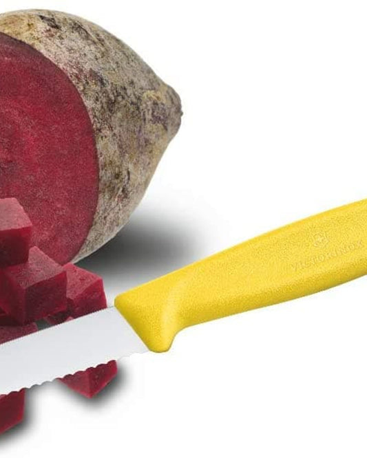 Victorinox Paring Knife Swiss Classic Wavy Edge Yellow 2 Piece Set - 6.7636.L118B