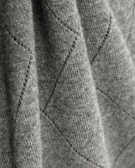 Reiss LS Argyle Crew Neck Jumper