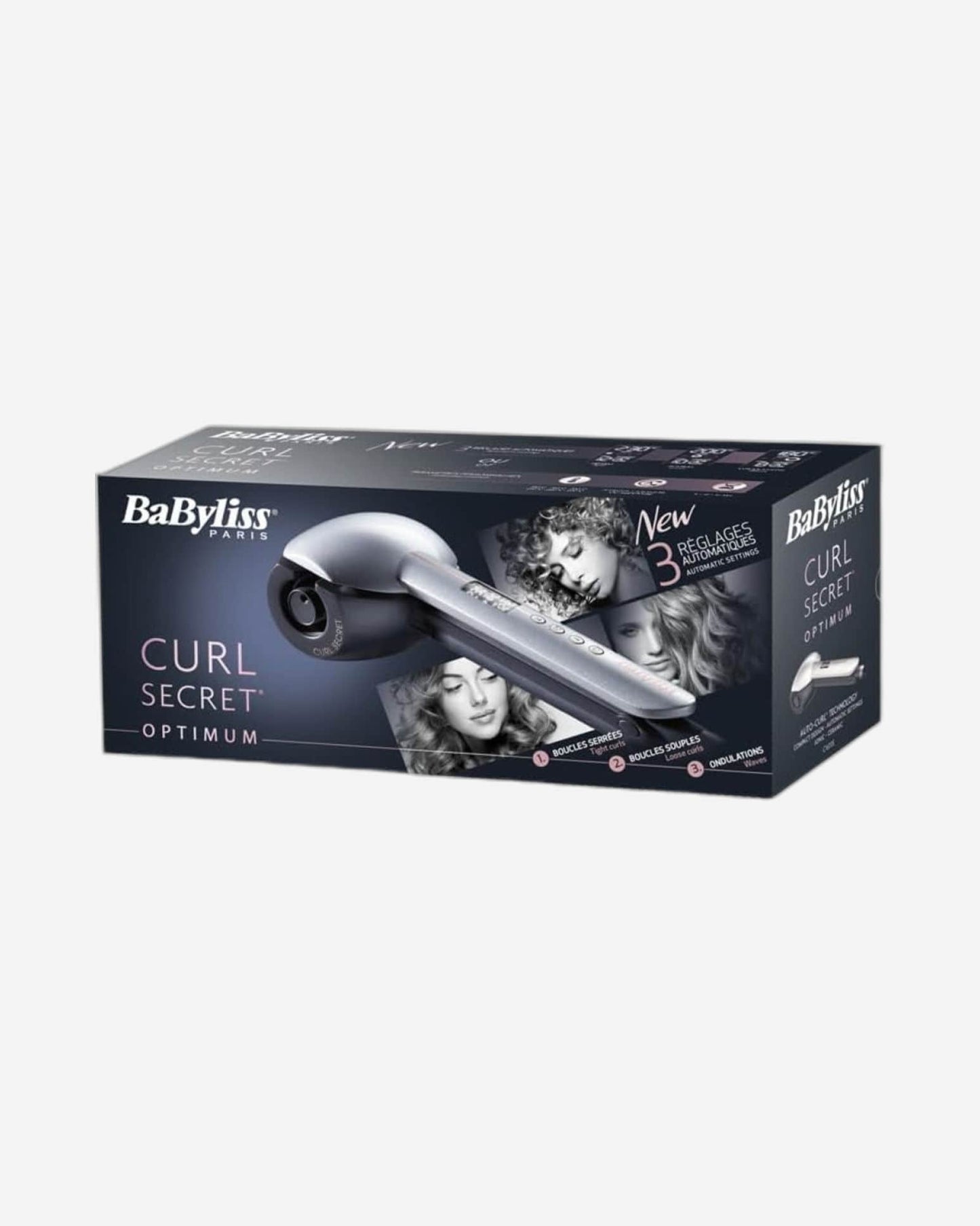 BaByliss Curl Secret Automatic Hair Curler, LCD Display, Black – BABC1600SDE (ESMA Certified)