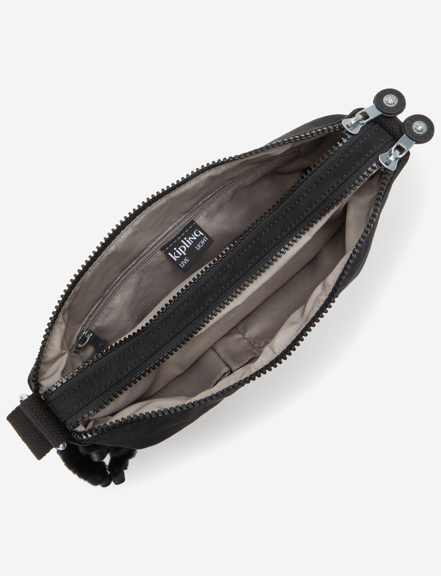 Kipling Alvar Black Noir Medium Crossbody 13335-P39