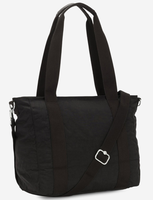 Kipling Asseni S Black Noir Small Tote (with Removable Shoulderstrap) I4400-P39