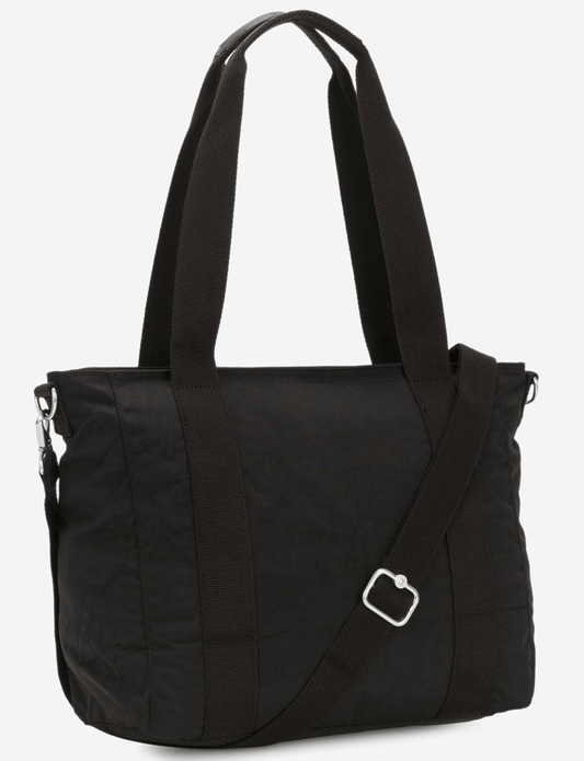 Kipling Asseni S Black Noir Small Tote (with Removable Shoulderstrap) I4400-P39