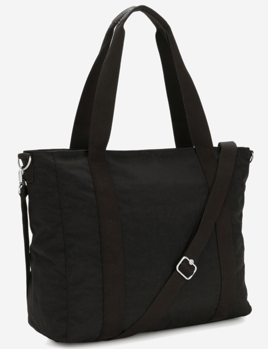 Kipling Asseni Black Noir Large Tote (Tote with Detachable Shoulder Strap) I5444-P39