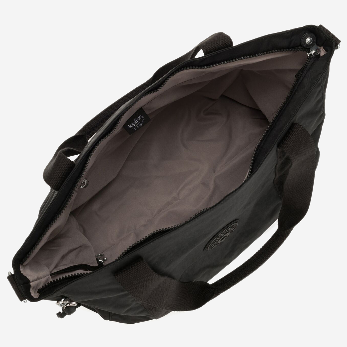KIPLING Asseni Black Noir Large tote (Tote with Detachable Shoulder Strap) I5444-P39