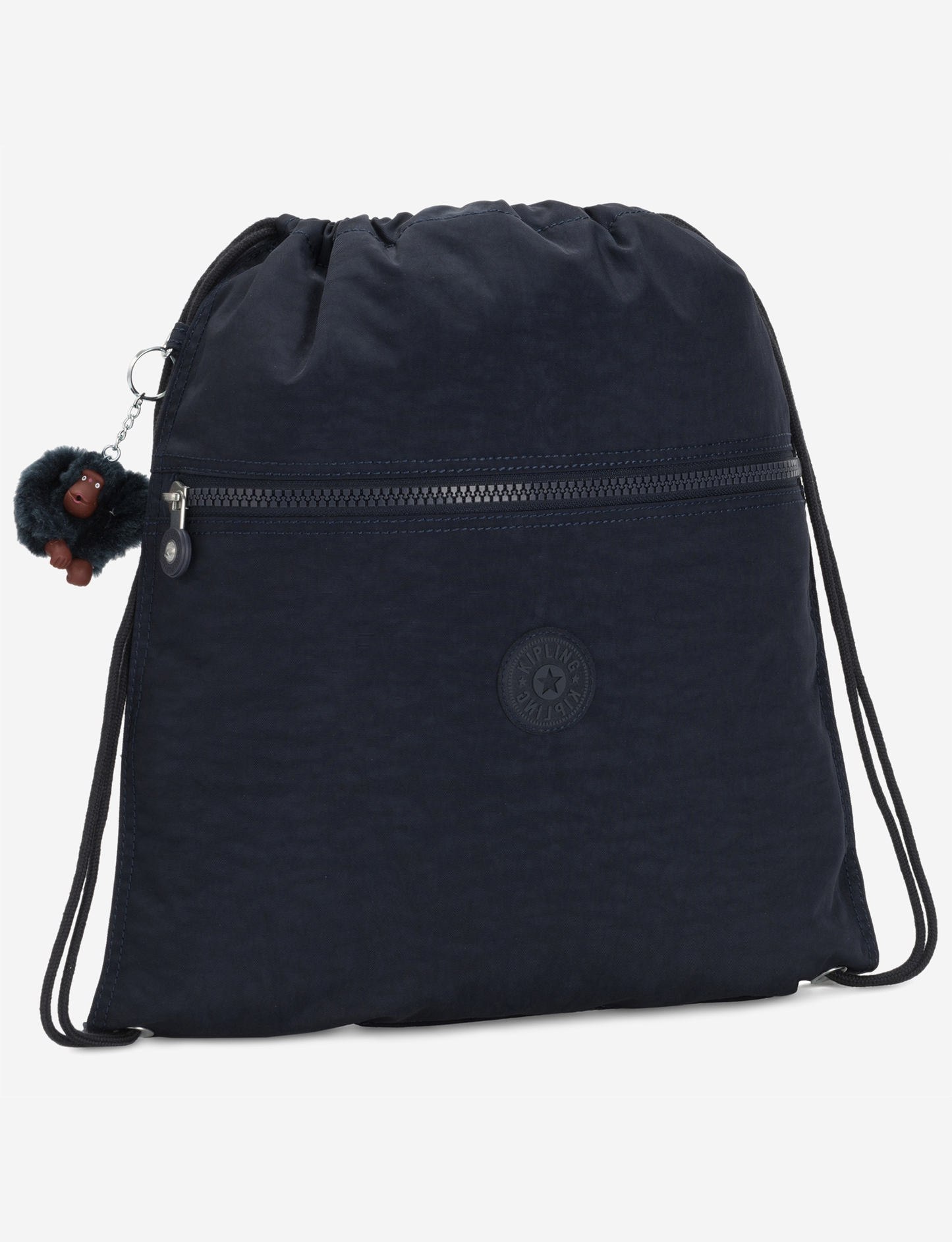 Kipling Supertaboo True Blue Tonal Medium Backpack (with Drawstring) 09487-4DX