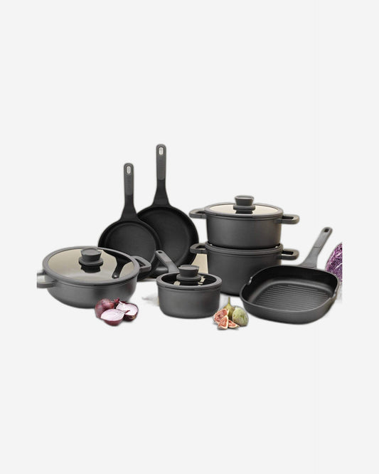 BERGHOFF LEO CAST ALUMINUM 11PC COOKWARE SET - GREY - 8500853