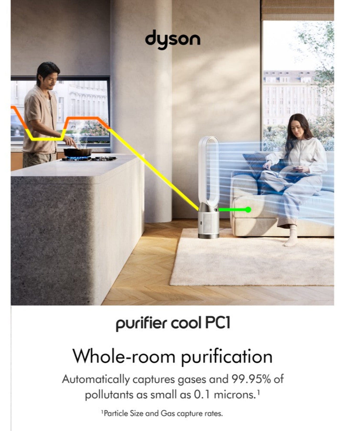 Dyson Purifier Cool PC1 (White/White) | TP11