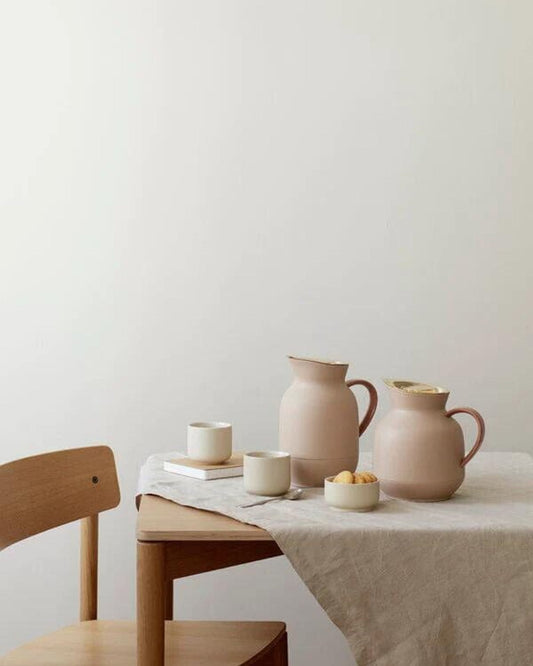Stelton Amphora Vacuum Jug Tea 1L Soft Peach