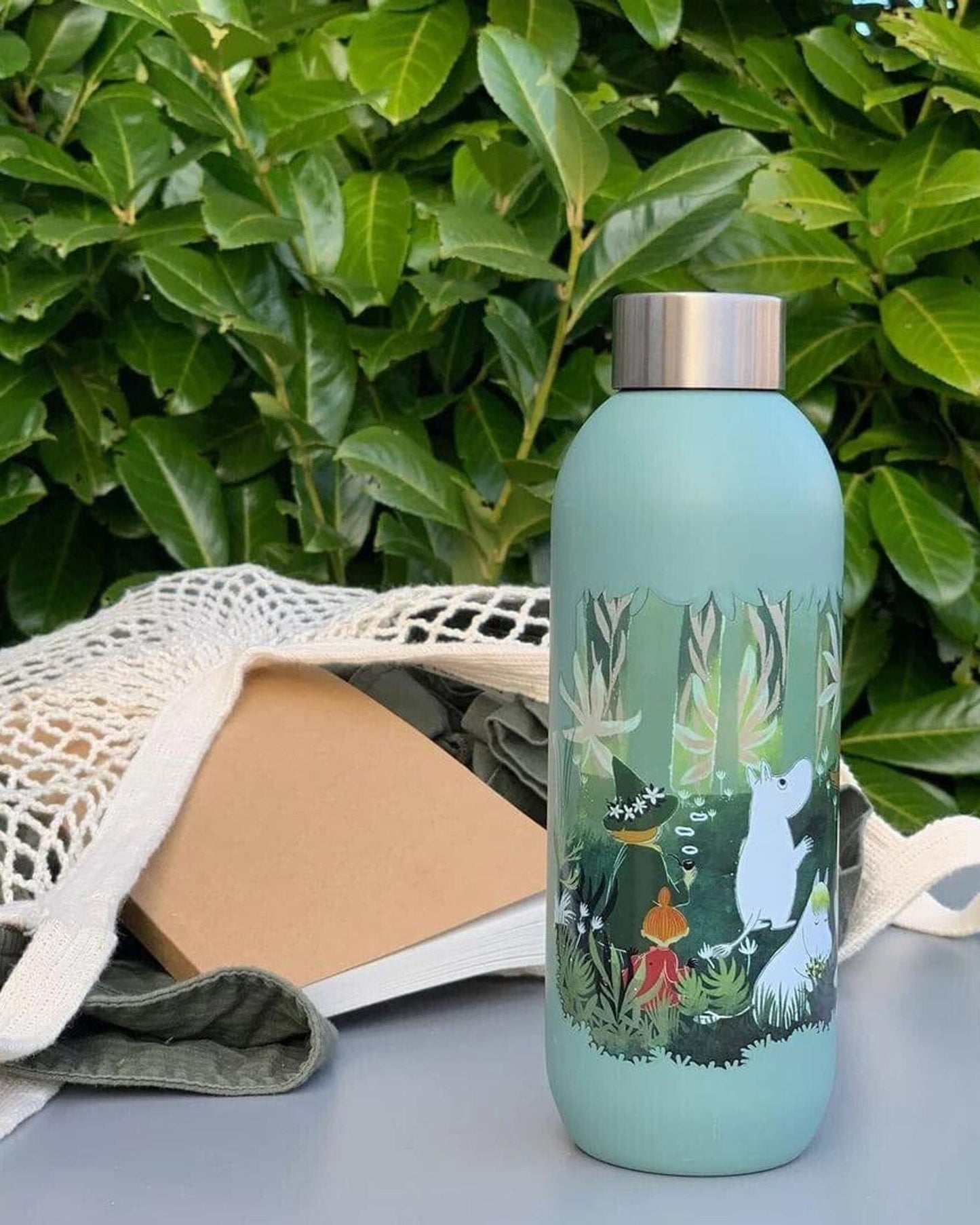 Stelton Keep Cool Bottle 0.75L Dusty Green Moomin