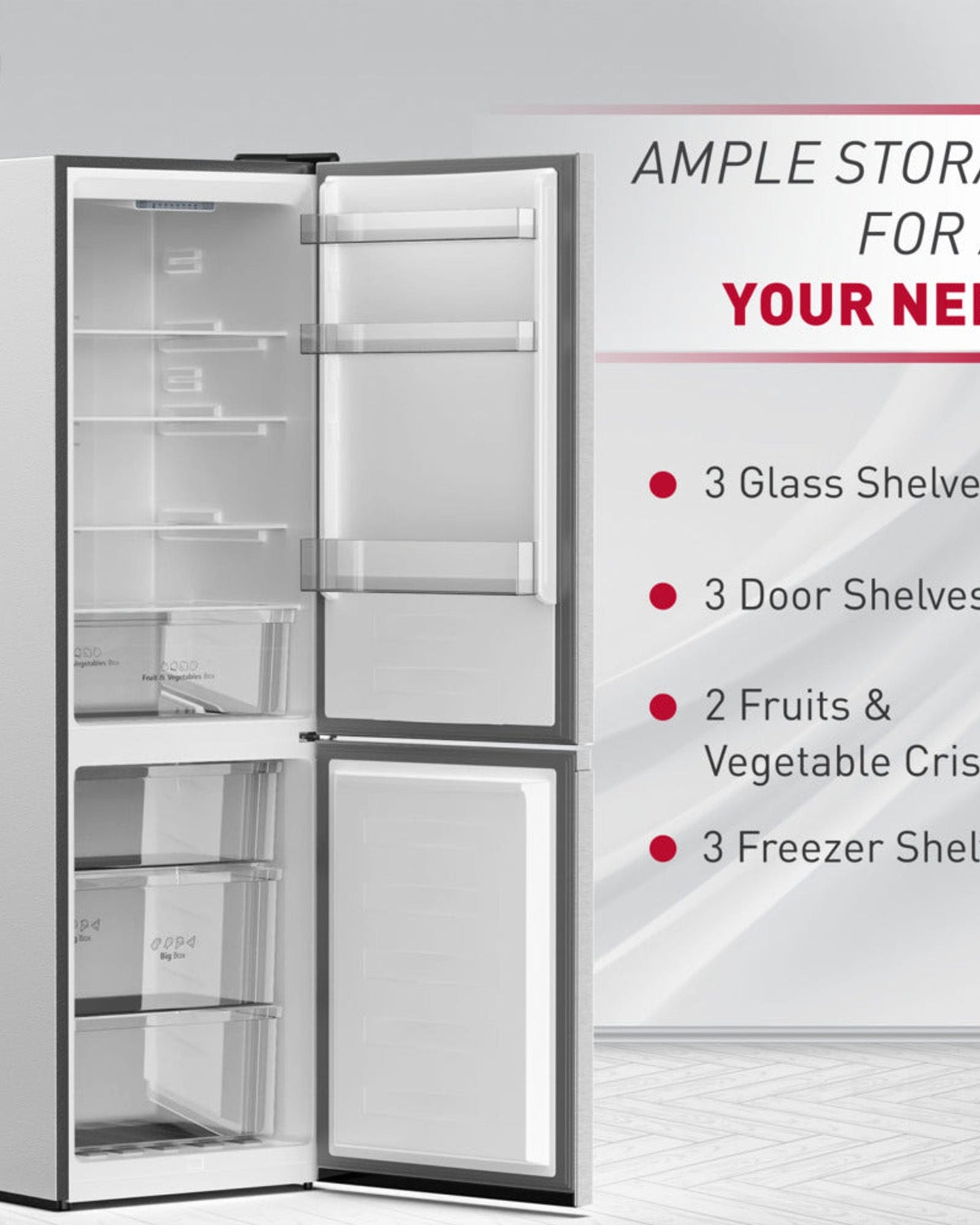 Hoover Bottom Mount Frost Free Refrigerator
