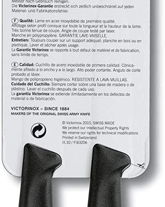 Victorinox Paring Knife Wavy Edge Black 8cm Set Of 2 - 6.7633.B
