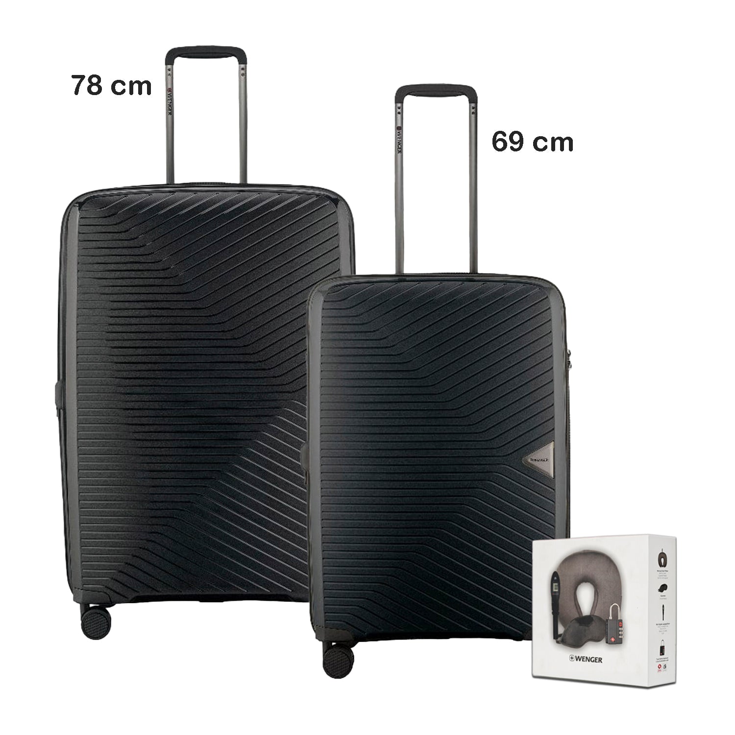 Wenger Ultra-Lite Expandable Hardside Luggage Trolley Set of 2