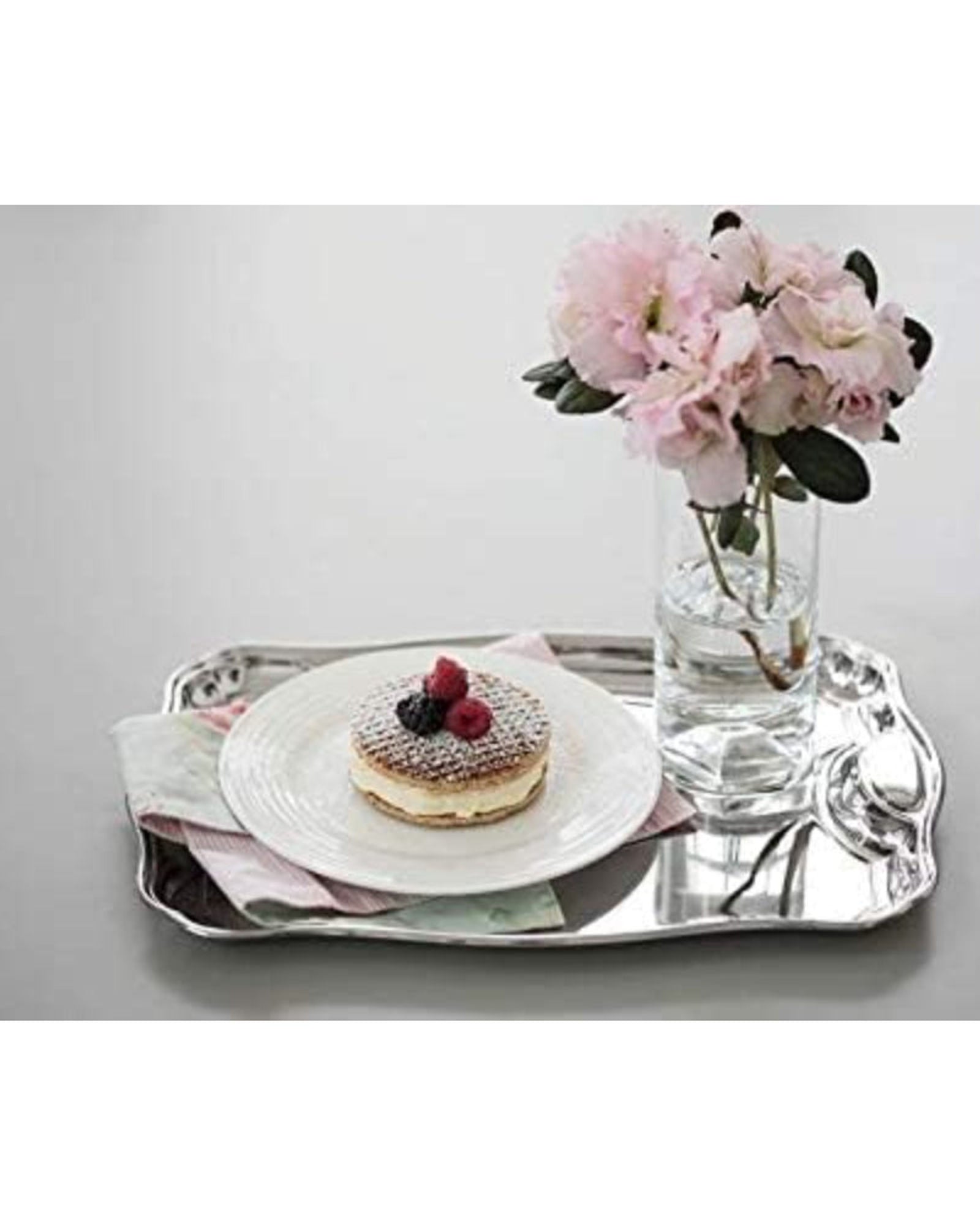 Tramontina Brazil Classic 49x34cm Rectangular Stainless Steel Tray with Handles