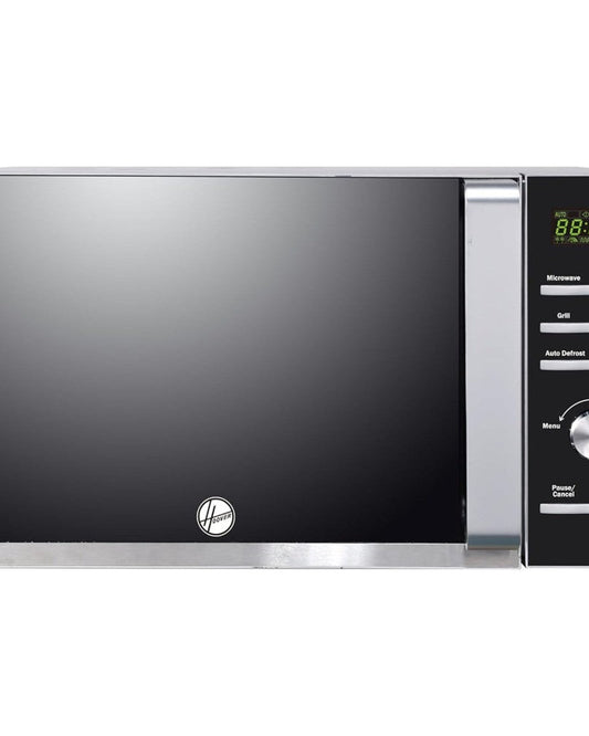 Hoover 25L Digital Microwave with Grill Oven - HMW-M25G-S, 900W Power, Defrost, Grill Function, Digital Button Control, Black