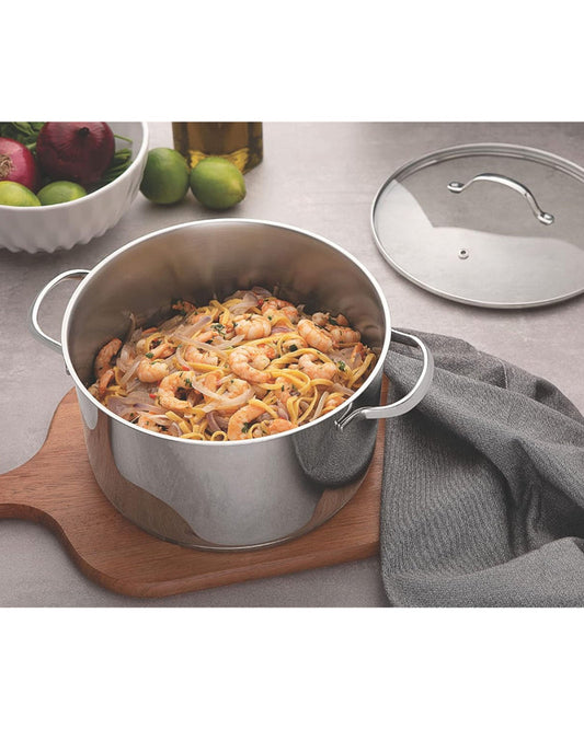 Tramontina Brazil Una 16cm 2.2L Stainless Steel Stock Pot with Tri-ply Bottom