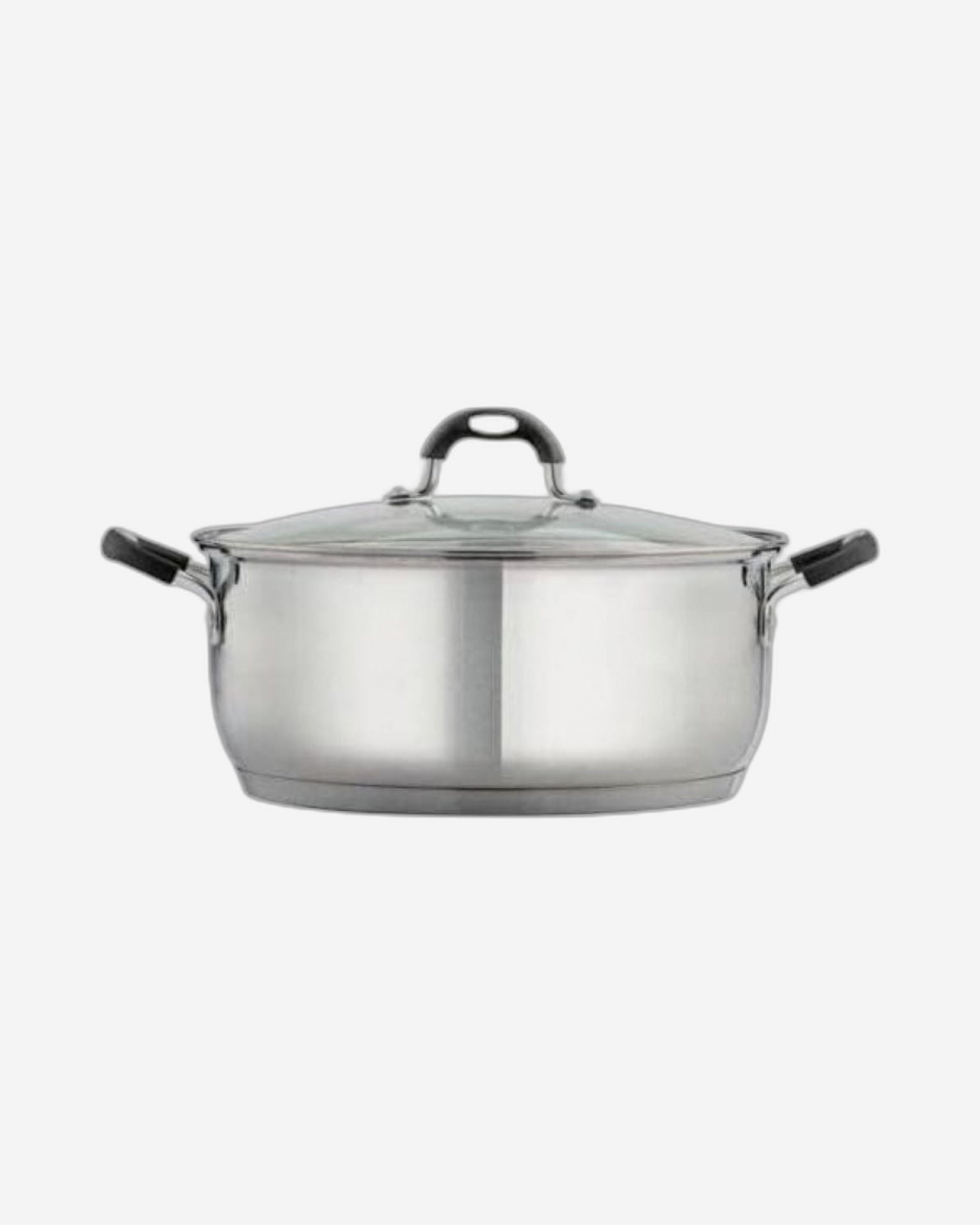 Tramontina Brazil Solar Silicon 30cm 8.9L Stainless Steel Shallow Casserole with Tri-ply Bottom