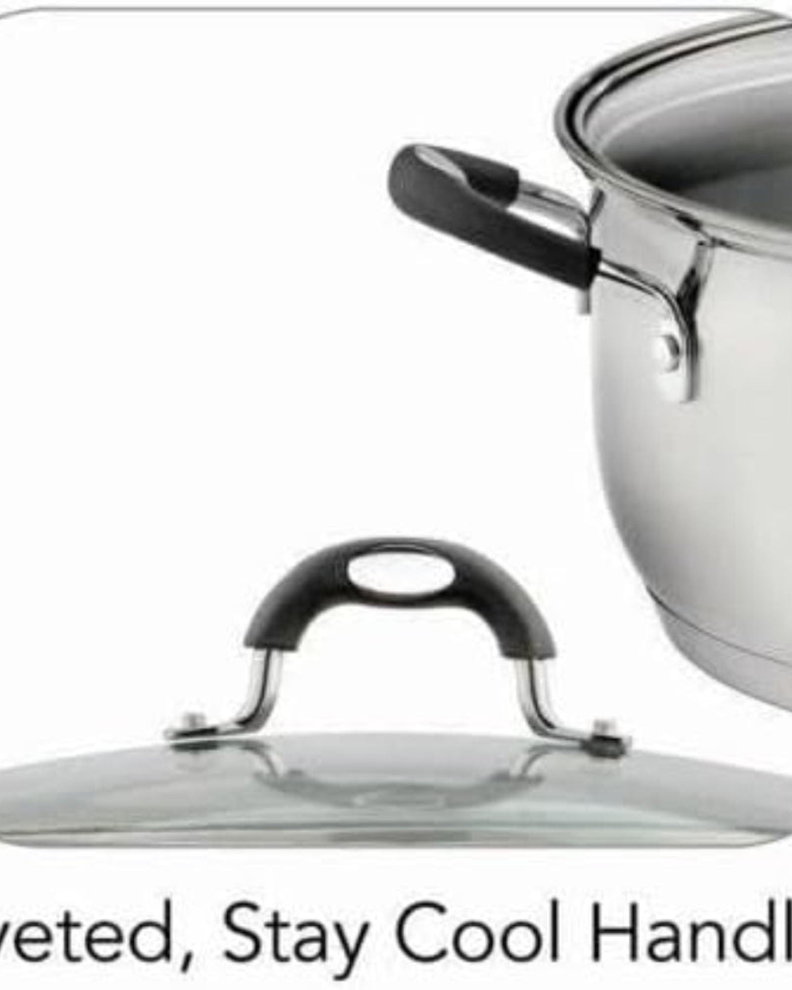 Tramontina Brazil Solar Silicon 30cm 8.9L Stainless Steel Shallow Casserole with Tri-ply Bottom