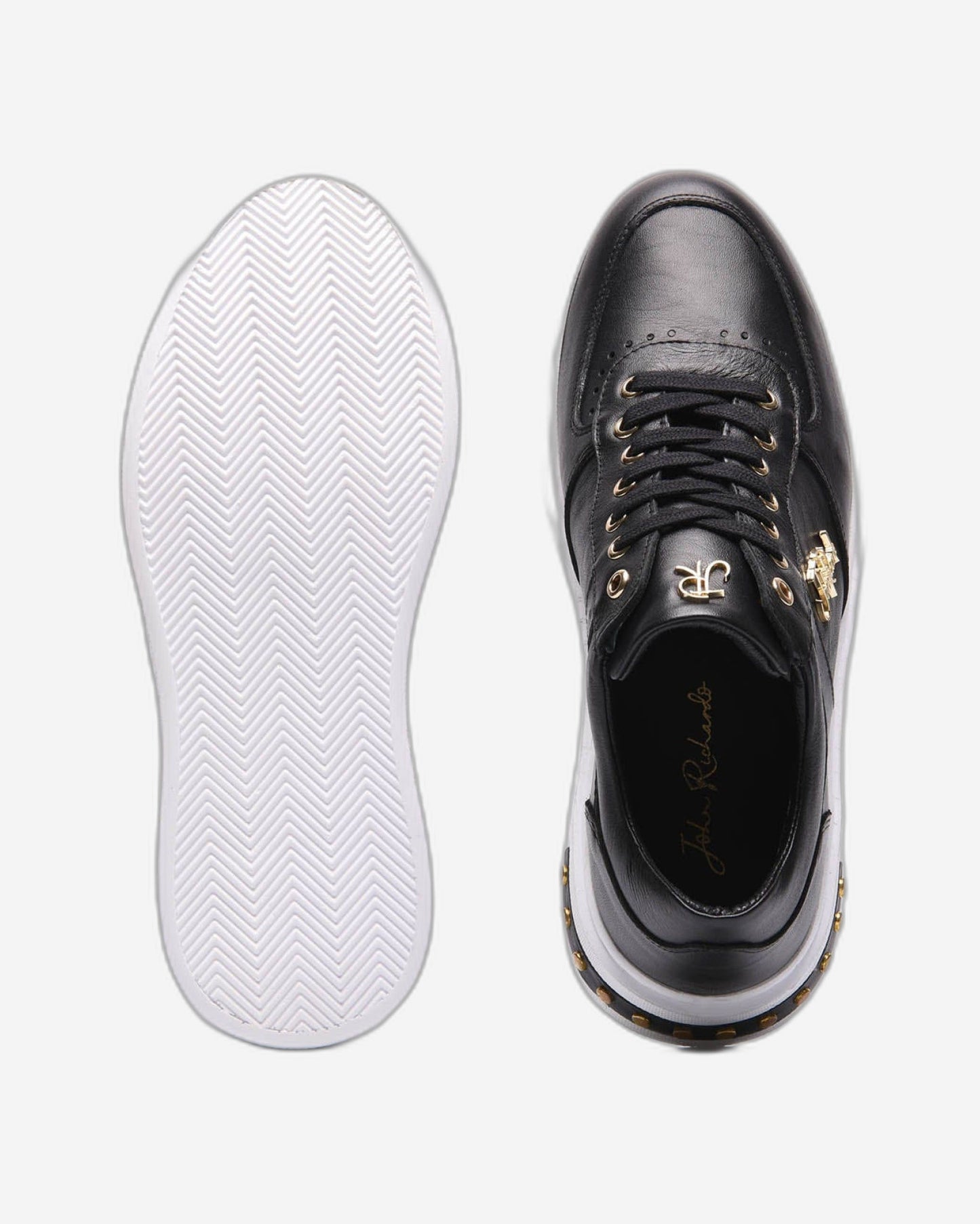 John Richardo Mens Sneakers Black - 16051-1