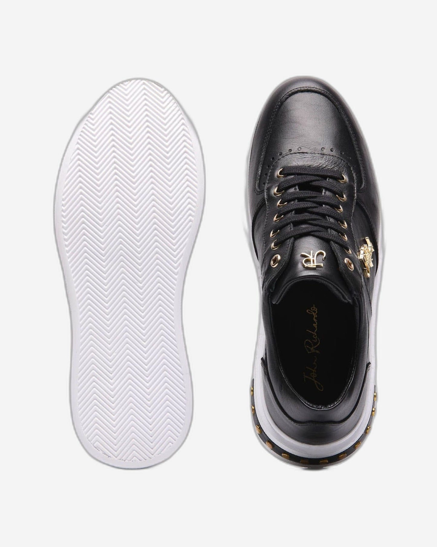 John Richardo Mens Sneakers Black - 16051-1