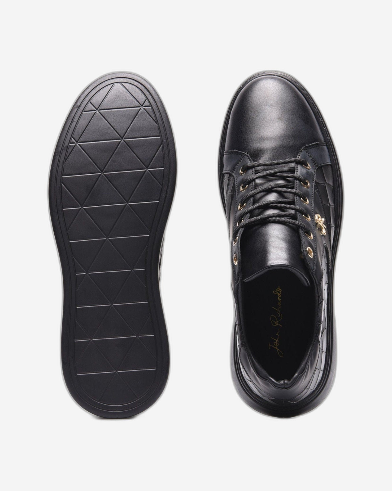 JOHN RICHARDO Mens Sneakers Black - 17188-1