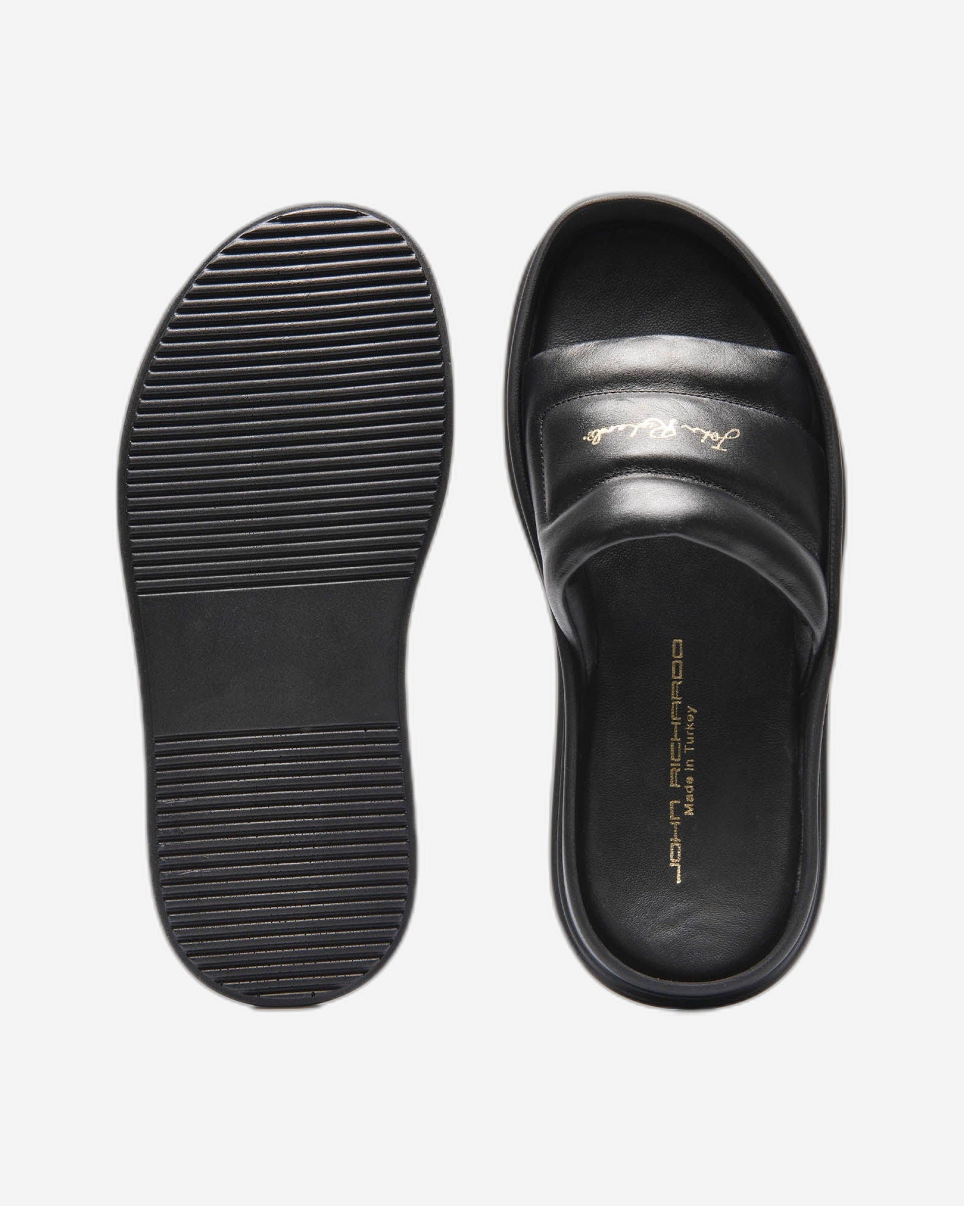 John Richardo Mens Sandal Black- - 2855-1