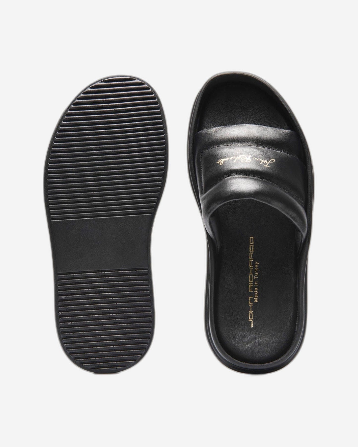 John Richardo Mens Sandal Black- - 2855-1
