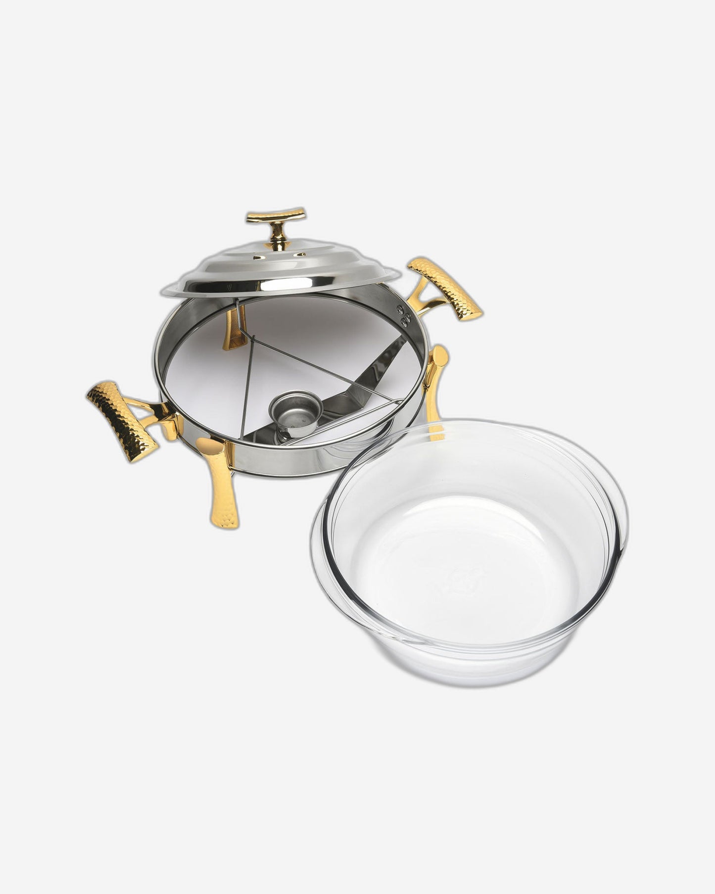 Global Tableware Aludra Round Warmer Ss/Gld 2L