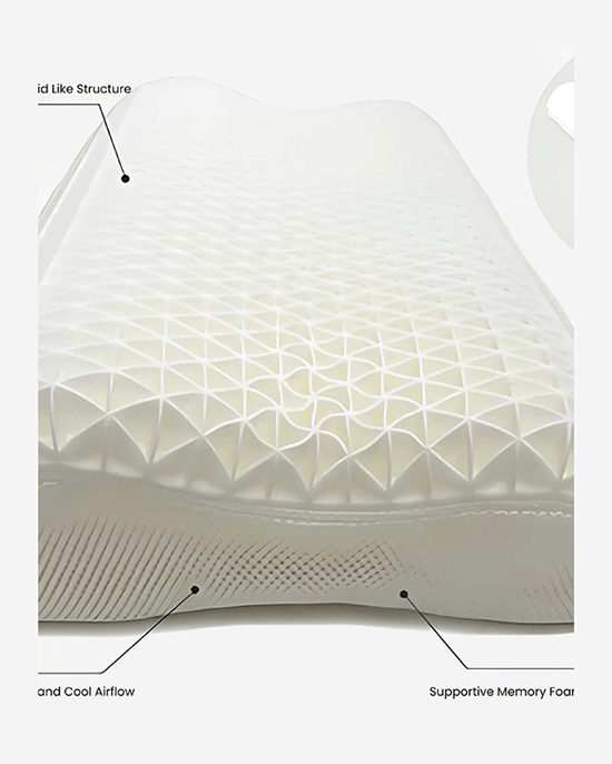 Linen Obsession "Contour Pillow" Intelligent Pressure Relief