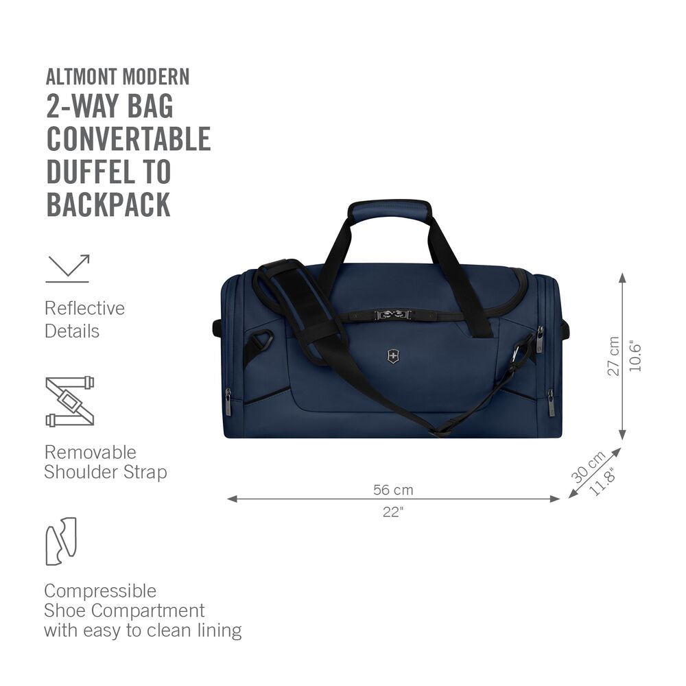 Victorinox Altmont Modern  2-Way Duffle/Backpack Bag  Black