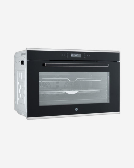 Hoover 90cm Electric Oven, 125L Capacity, Convection Fan, Top Cooling System, Inside Light, Full Touch Control, Stainless Steel Trims, Triple Layer Glass Door, Enamel Cavity - HEO-T90125-BBI