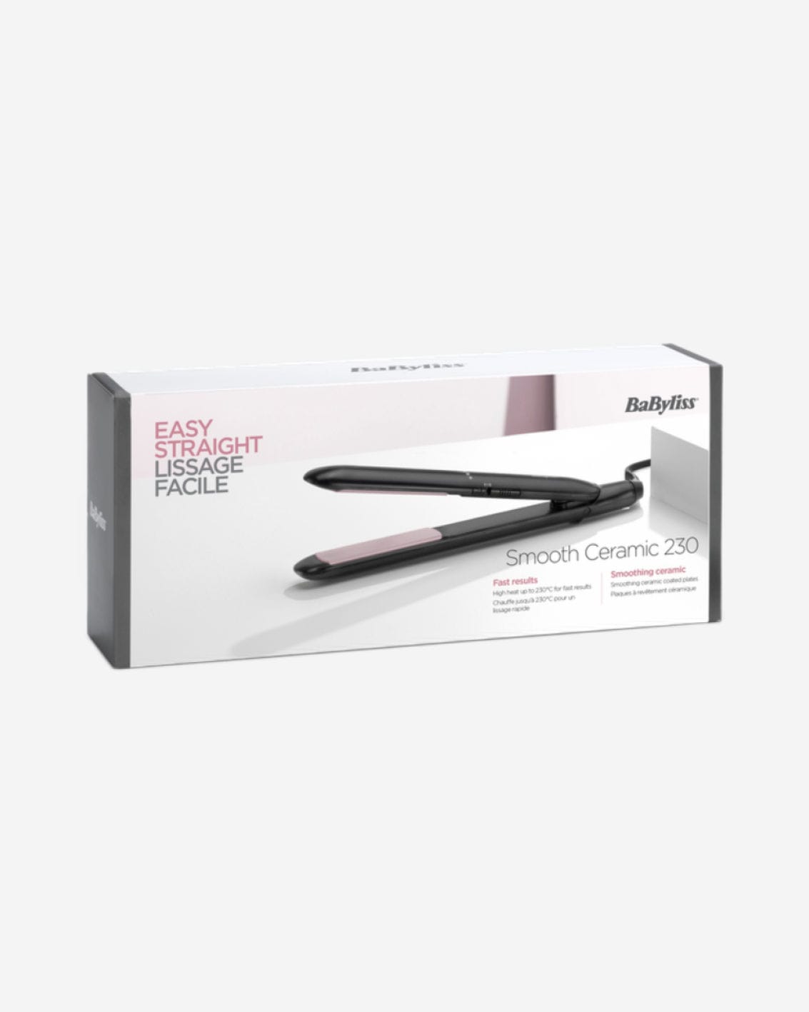 BaByliss Hair Straightener, PTC Technology & Dual Heat Settings, 25 mm – BABST241SDE (ESMA Certified)