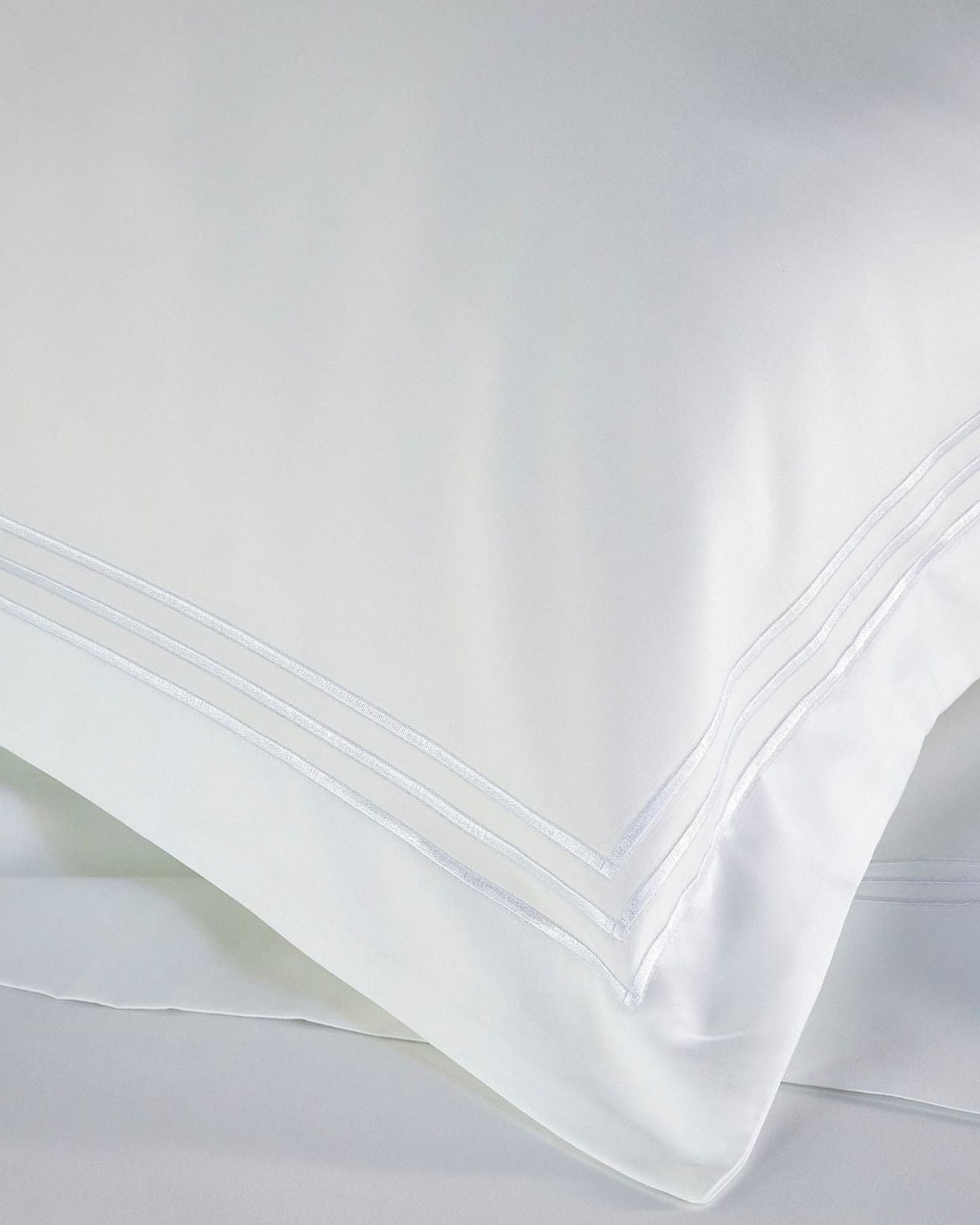 Christy Supima Bed Linen 500TC White Embroidery
