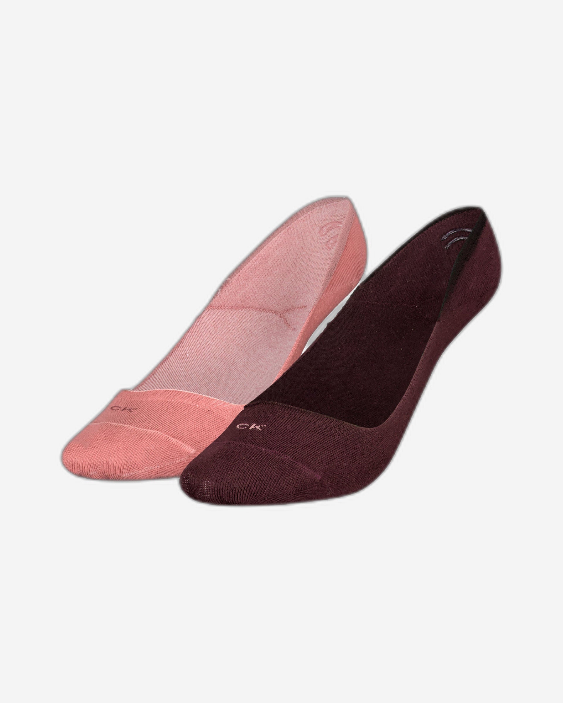 Calvin Klein Women's Invisible Footie Socks 2 pack