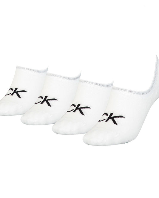 Calvin Klein Women's Invisible Footie Socks 4 pack
