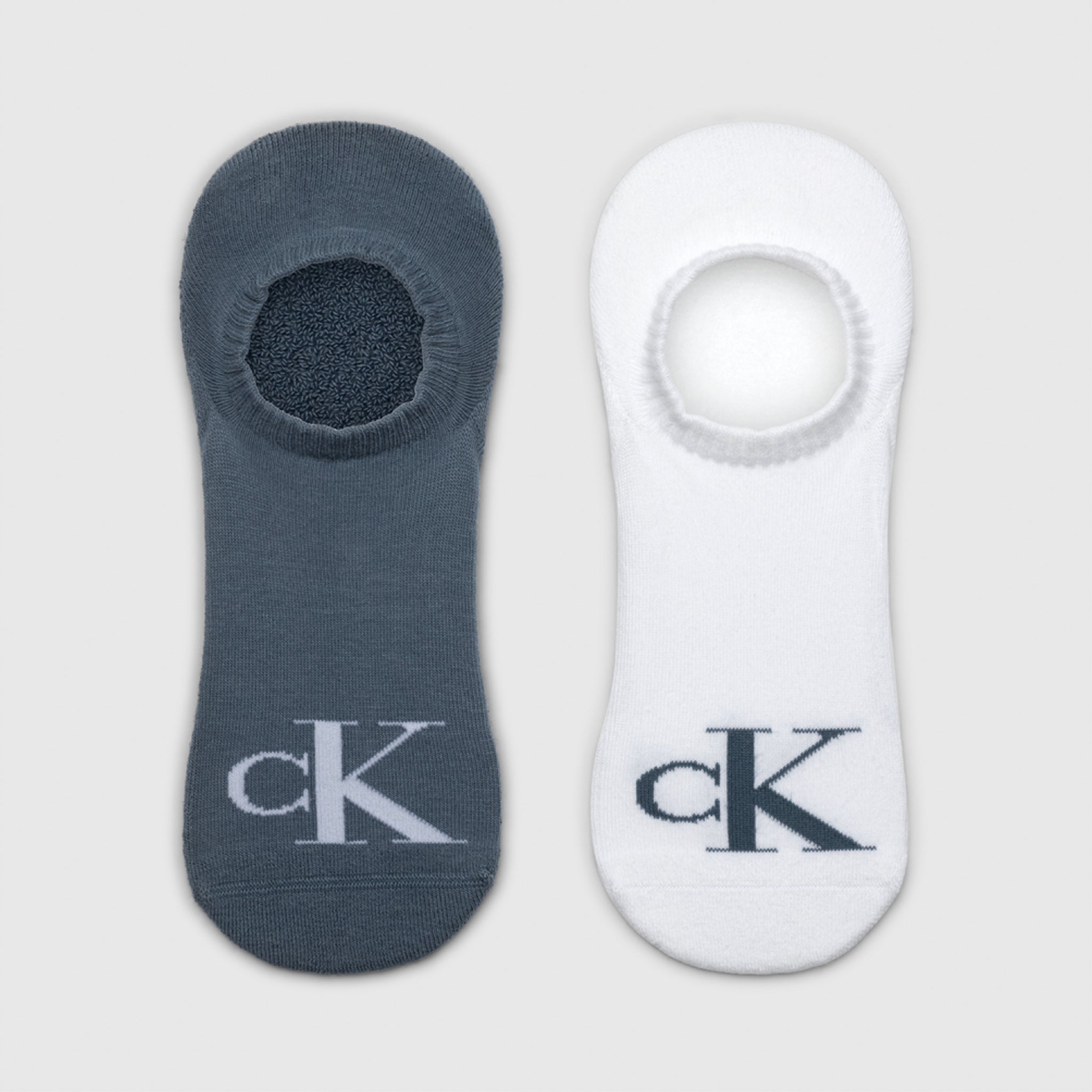 Calvin Klein Jeans Men's Invisible Footie Socks 2 Pack