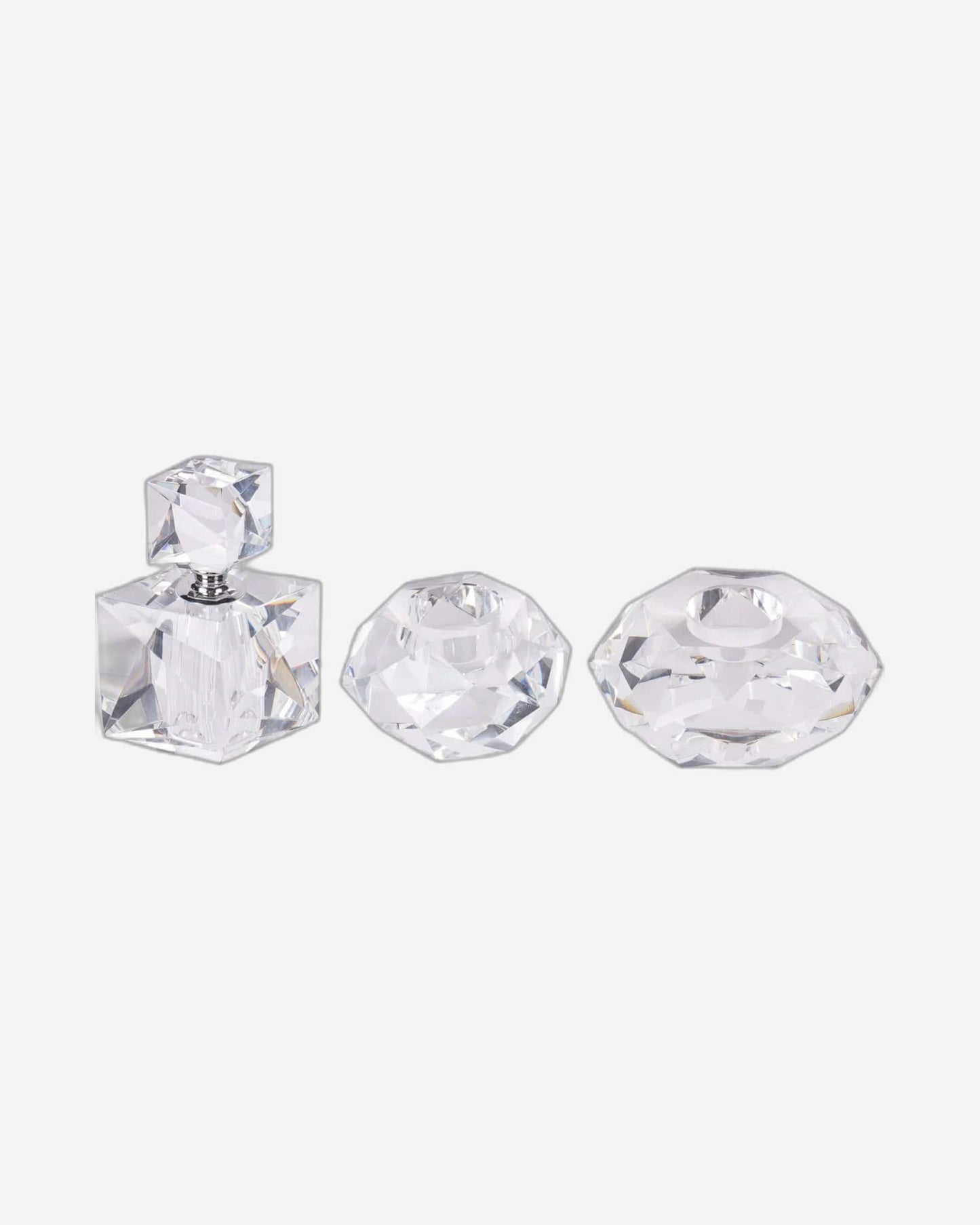 Laura Ashley Set of 2 Morcott Glass Tealight Holder - 706327