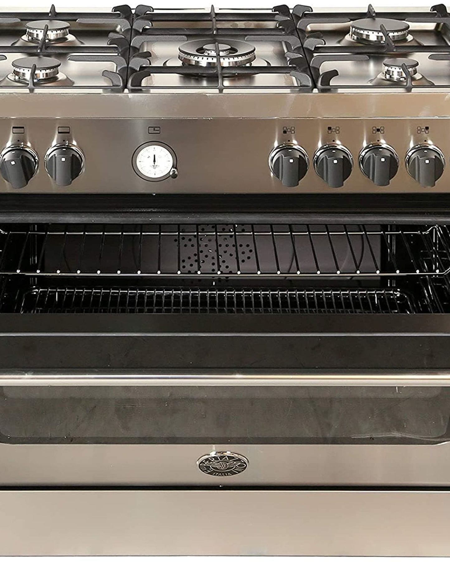 Bertazzoni Full Gas Range Cooker 90x60, Stainless Steel