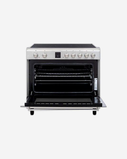 Hoover Freestanding Electric Ceramic Cooker, Grill, 90 × 60 cm, Steel – HVC-V95E-S (ESMA Certified)