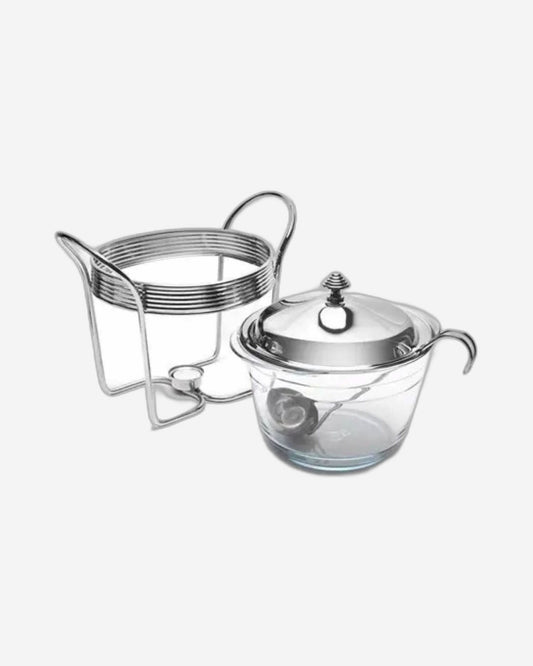 Regent Folio Stainless Steel Round Soup Cover/Warmer/Ladle 4Lt