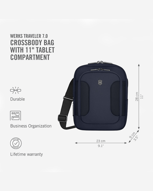 Victorinox Werks Traveler 7.0 Crossbody Bag Navy Blue