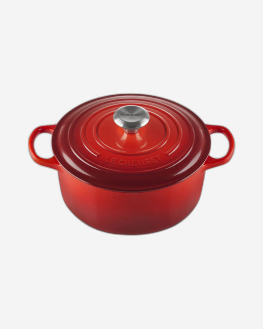Le Creuset Round French Oven 24cm Cherry Red Sig