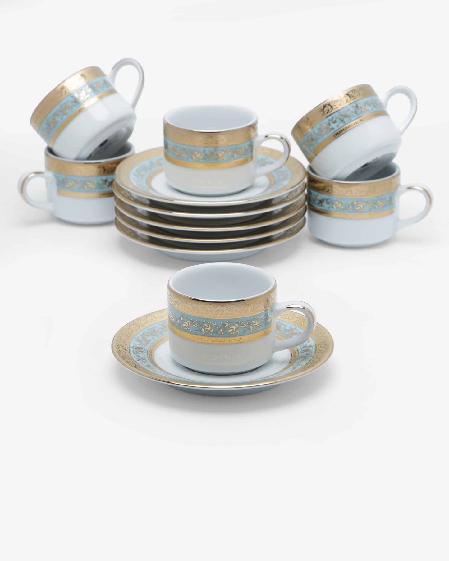 Dankotuwa Evarmin16 Gold Coffee Cup & Saucer Set